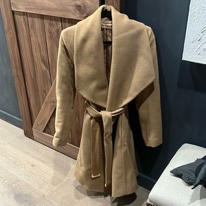Diane von Furstenberg Wool Camel Coat